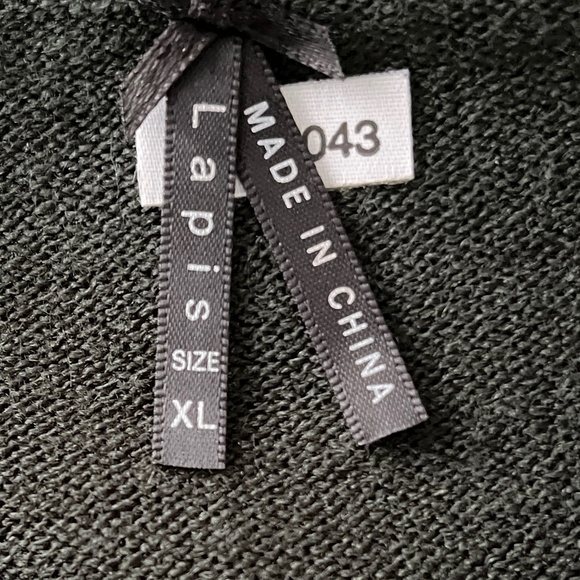 XL - Lapis Fine Knit Tunic Style Sweater - Picture 6 of 6